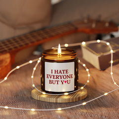 I Hate Everyone Except You Valentine's Candle