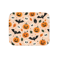 Bats And Pumpkins Halloween Blanket