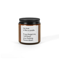 My Love Is Like A Candle Valentine's Candle