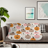 Happy Pumpkin Patch Halloween Blanket