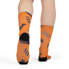 Bats And Candies Halloween Socks
