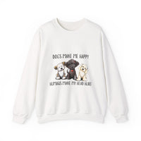 Dogs Make Me Happy Humans Make My Head Hurt Halloween Sweatshirt
