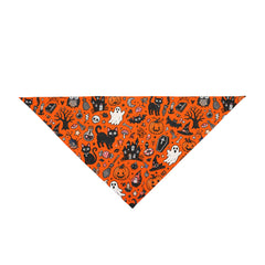 Ghost Monster Cat Spooky Print Handmade Collar Slip On Halloween Bandana