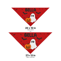 Custom Cute Ghost And Pumpkin Halloween Bandana