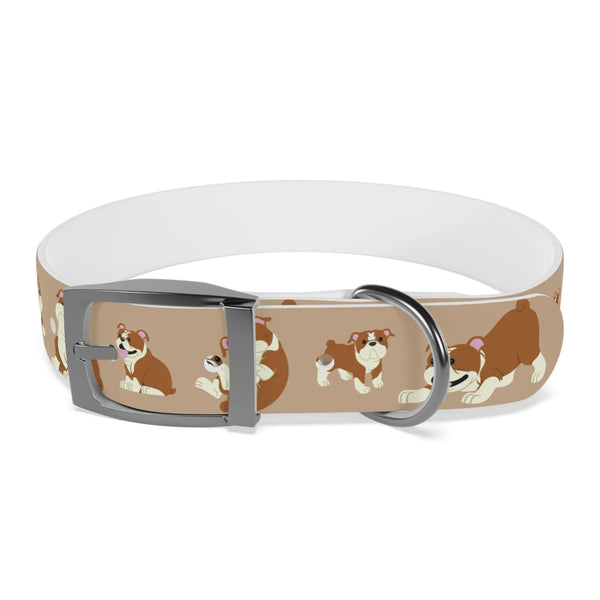 Bull Dog Brown Dog Collar