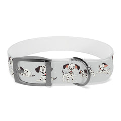 Dalmatian-Brown White Dog Collar