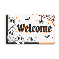 Welcome By The Ghost Halloween Mat