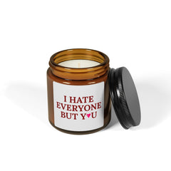I Hate Everyone Except You Valentine's Candle