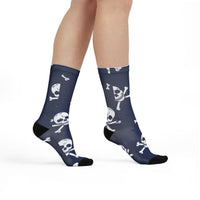 Null Skull And Crossbones Halloween Socks