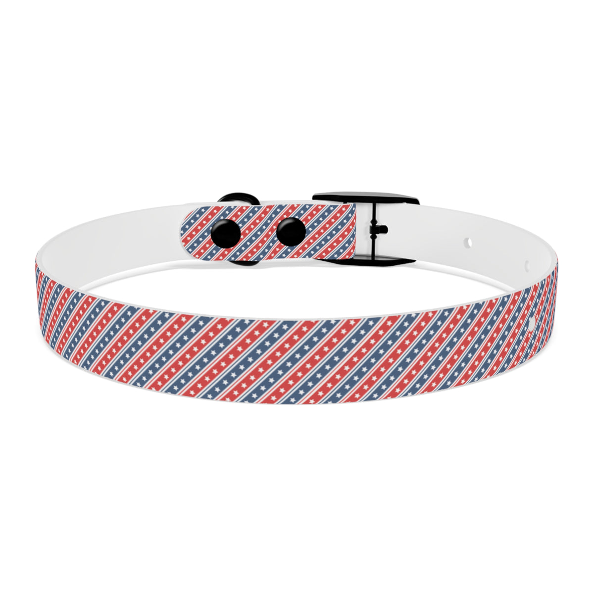 United American tails Dog collar White