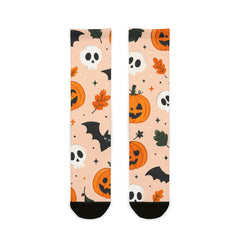 Bats And Pumpkins Halloween Socks