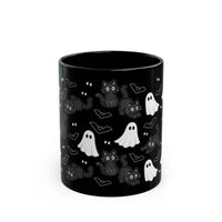 Monochrome Kawaii Halloween Pattern Halloween Mug