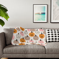 Happy Pumpkin Patch Halloween Blanket