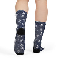 Null Skull And Crossbones Halloween Socks