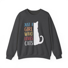 Just A Girl Who Loves Cats Halloween Sweatshirt