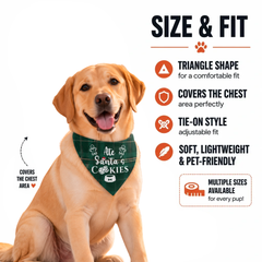 Ate Santa's Cookies Christmas Dog Bandana