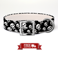 Skull Halloween Dog Collar