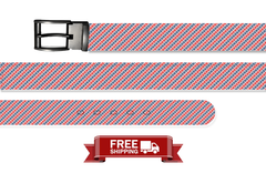 United American Tails Belt With Metal Buckle