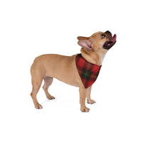 Christmas Checkerred Red Pet Bandana