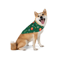 Christmas Presents Green Pet Bandana