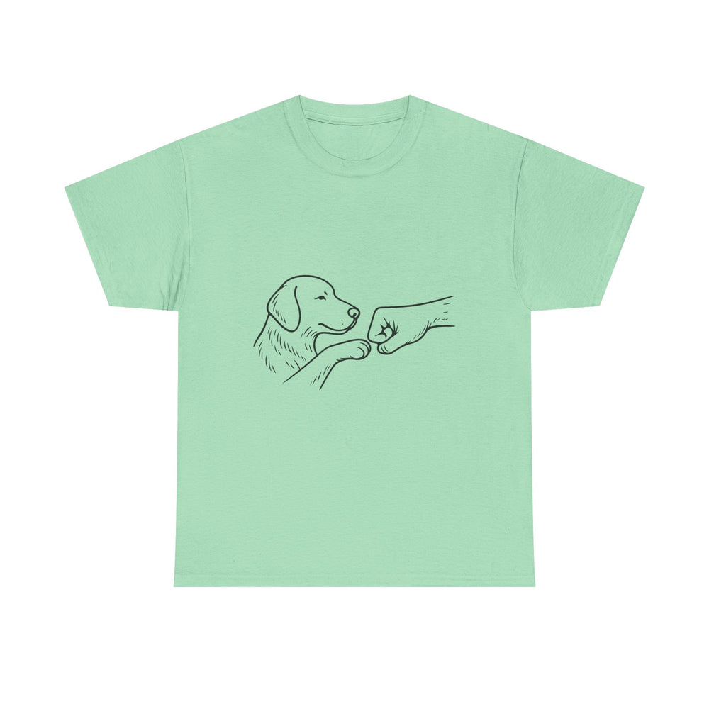 Dog Human Fistbump T-shirt