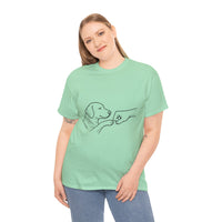 Dog Human Fistbump T-shirt
