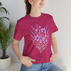 Lavender Flower Short Sleeve T-shirt