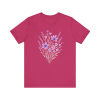 Lavender Flower Short Sleeve T-shirt