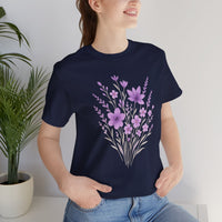 Lavender Flower Short Sleeve T-shirt