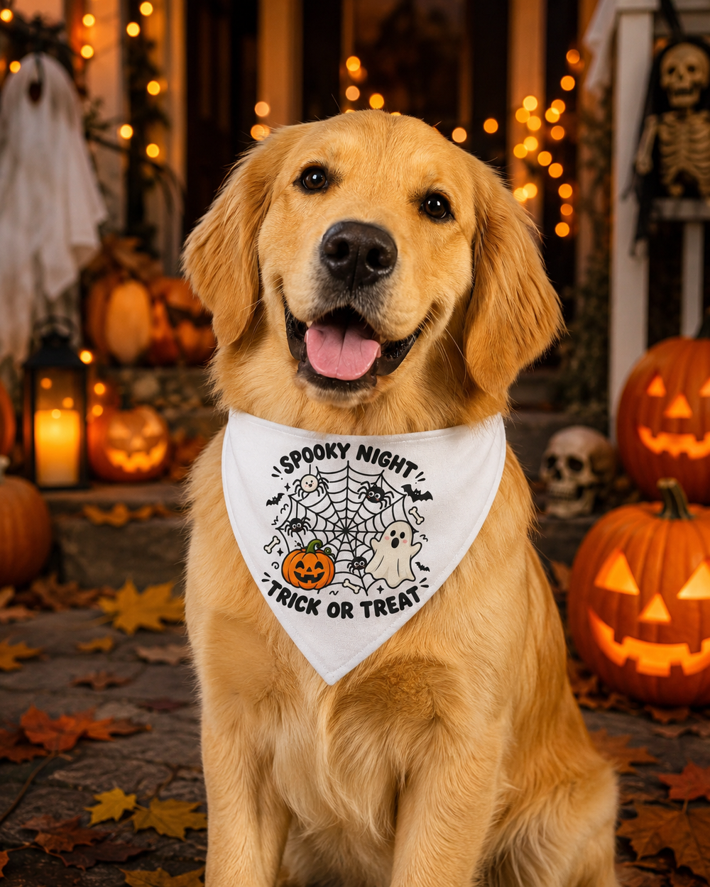 Spooky Night Trick Or Treat Halloween Bandana