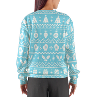 Winter Holiday Pattern Christmas Crew Neck Sweater