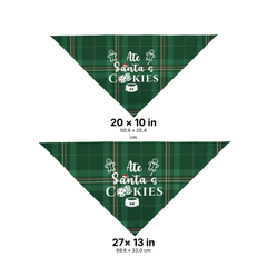 Ate Santa's Cookies Christmas Dog Bandana