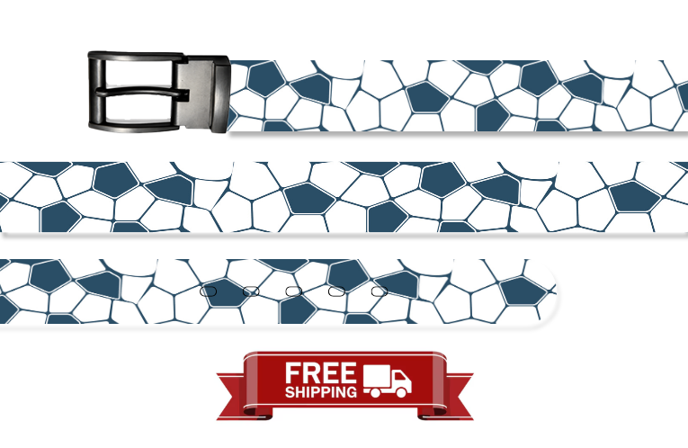 HexaBall Mosaic Belt With Metal Buckle