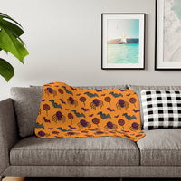 Spooky Spider Halloween Blanket