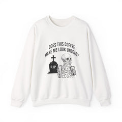 Does This Coffee Make Me Look Undead Halloween Sweatshirt