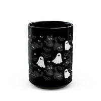 Monochrome Kawaii Halloween Pattern Halloween Mug