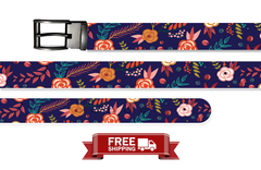 Wanderpetals Belt With Metal Buckle