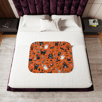 Ghost Monster Spooky Halloween Blanket