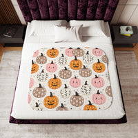 Happy Pumpkin Patch Halloween Blanket