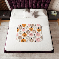 Happy Pumpkin Patch Halloween Blanket