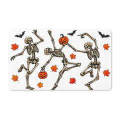 Dancing Skeleton Halloween Mat