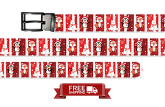 Fox Red Christmas Belt