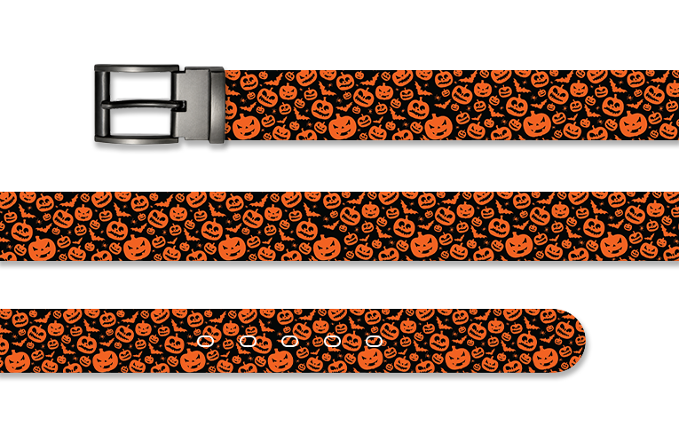 Black Pumpkin Parade Halloween Belt