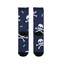 Null Skull And Crossbones Halloween Socks