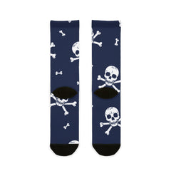 Null Skull And Crossbones Halloween Socks