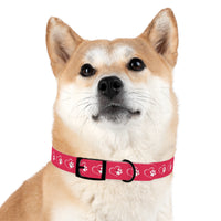 Paw Hearts-Pink Dog Collar