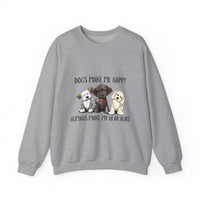 Dogs Make Me Happy Humans Make My Head Hurt Halloween Sweatshirt