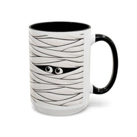 Mummy Eyes White Halloween Mug