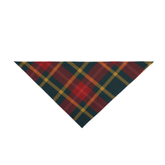 Plaid Green Red Christmas Pet Bandana