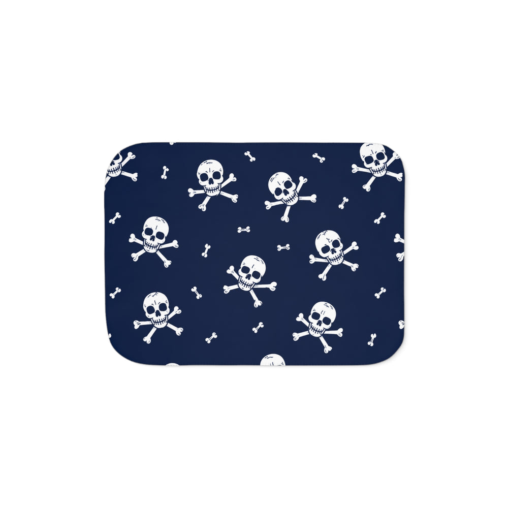 Null Skull And Crossbones Halloween Blanket